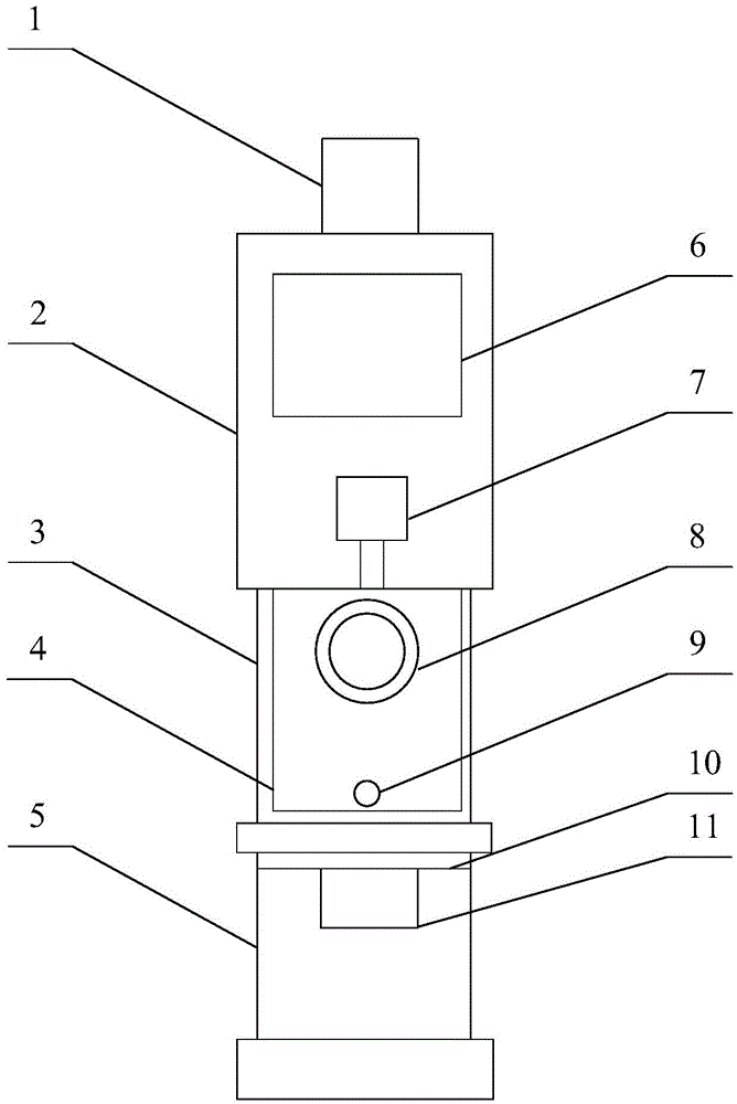 Detection device for prospecting internal structure of karst cave and prospecting method thereof