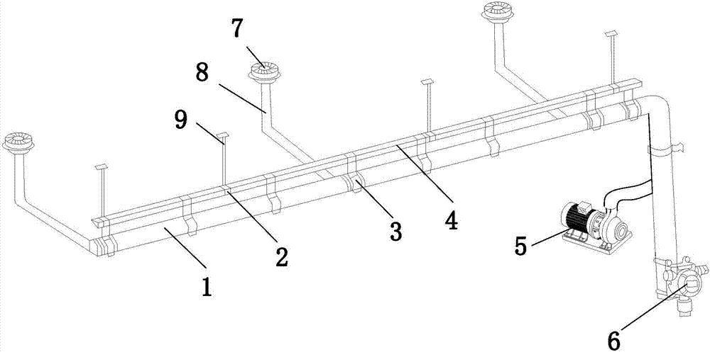 Intelligent rainwater guide device based on municipal road engineering