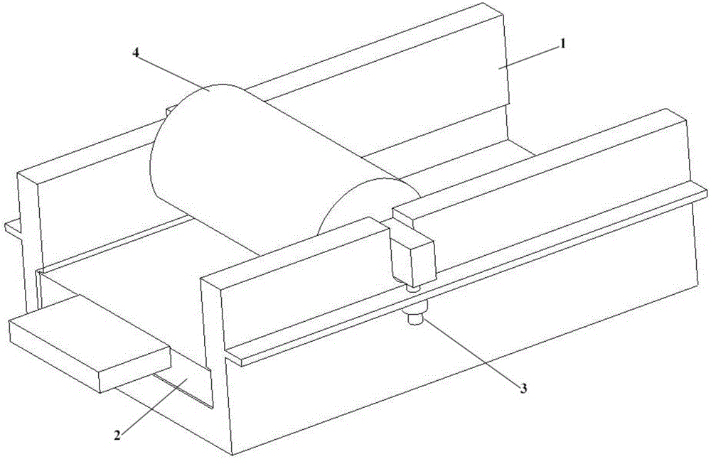 Manual microwave-absorbing coating application forming device and coating preparation method