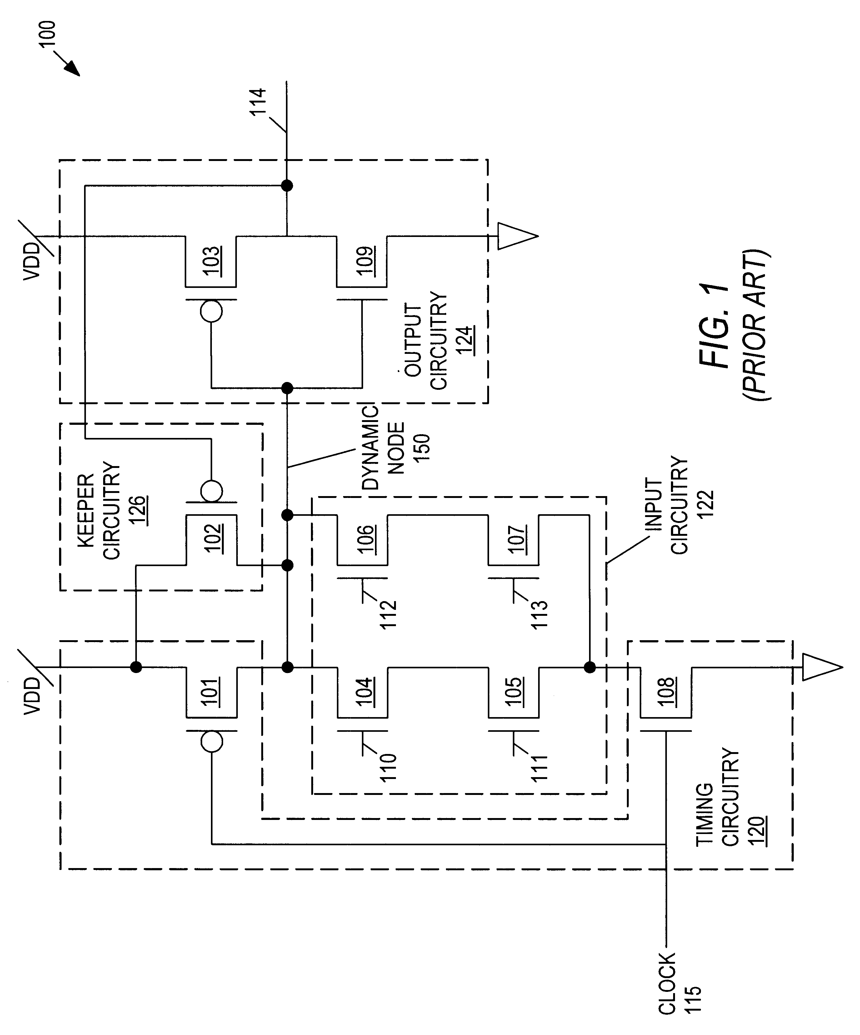 Charge recovery for dynamic circuits