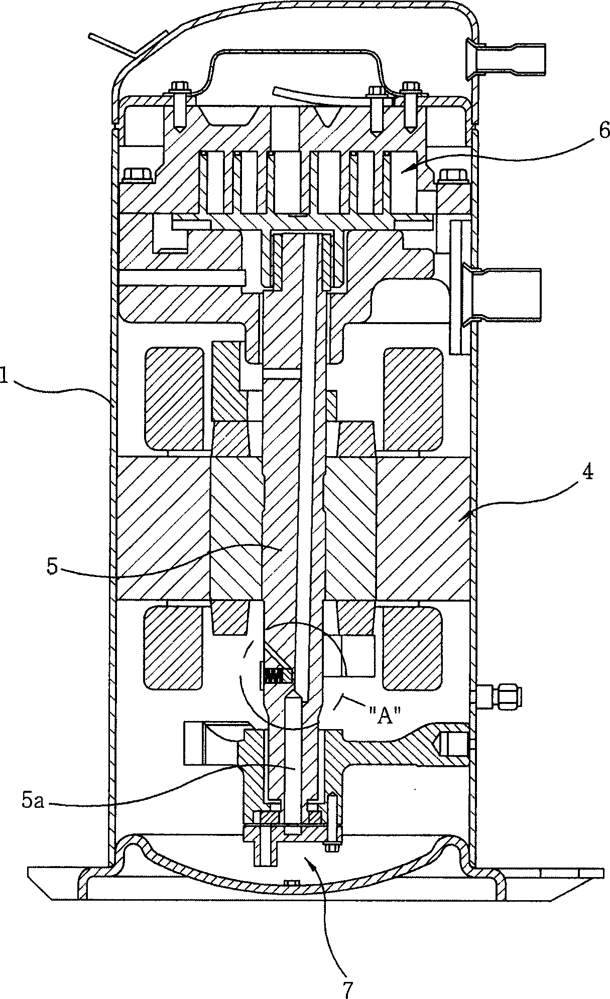 Apparatus for controlling quantity of feeding oil of inverter compressor