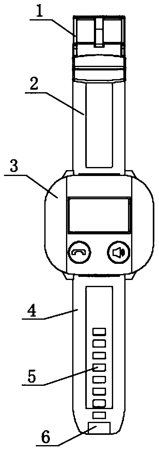 Old people watch convenient for urgently calling home nursing personnel