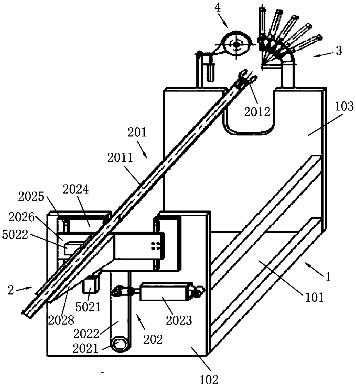 Weft insertion mechanism for preform knitting equipment