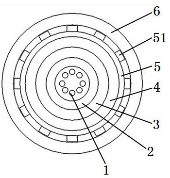 Nonmetal rat-proof optical cable and manufacturing method thereof