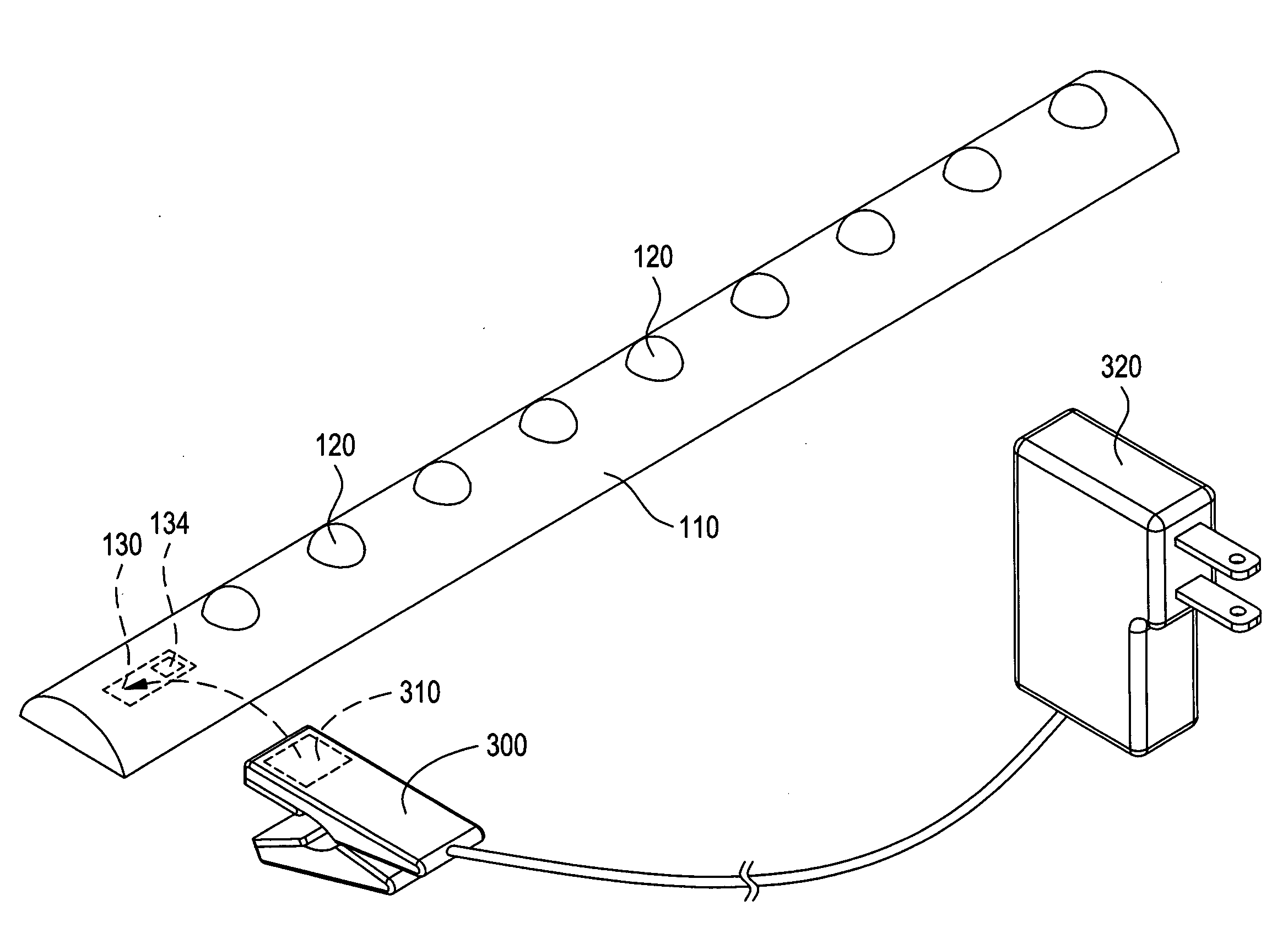 Removable wirelessly-chargeable light-emitting device