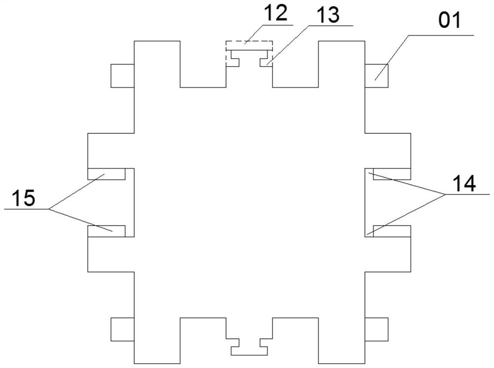 Single magic block plate structure