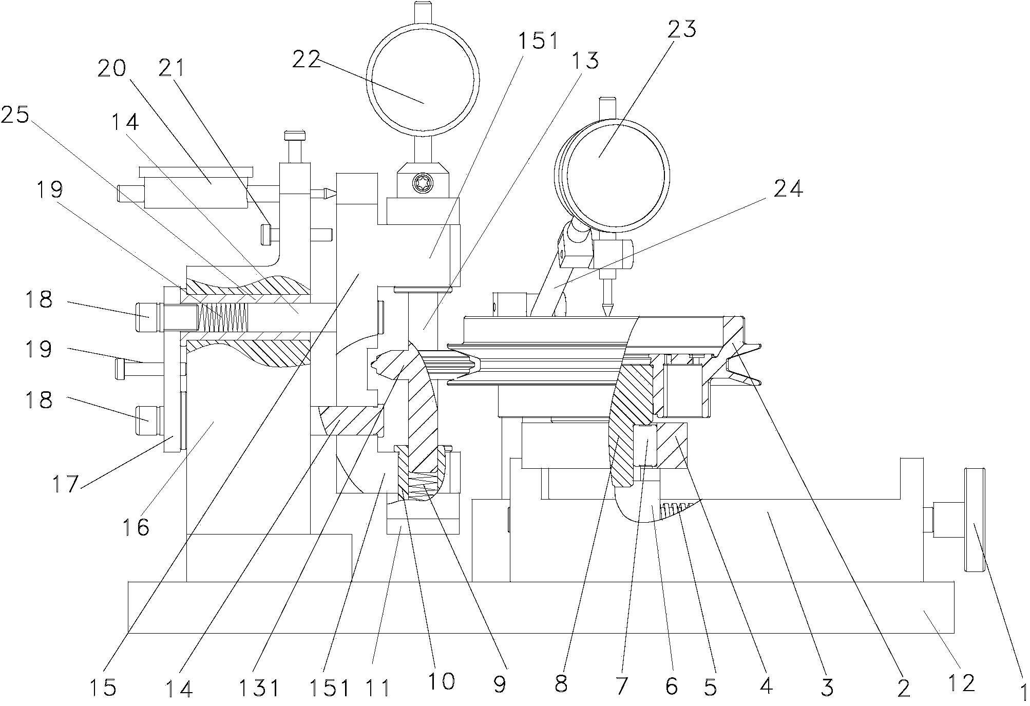 Belt pulley runout detecting tool