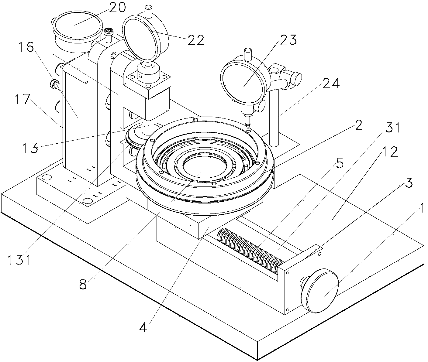 Belt pulley runout detecting tool