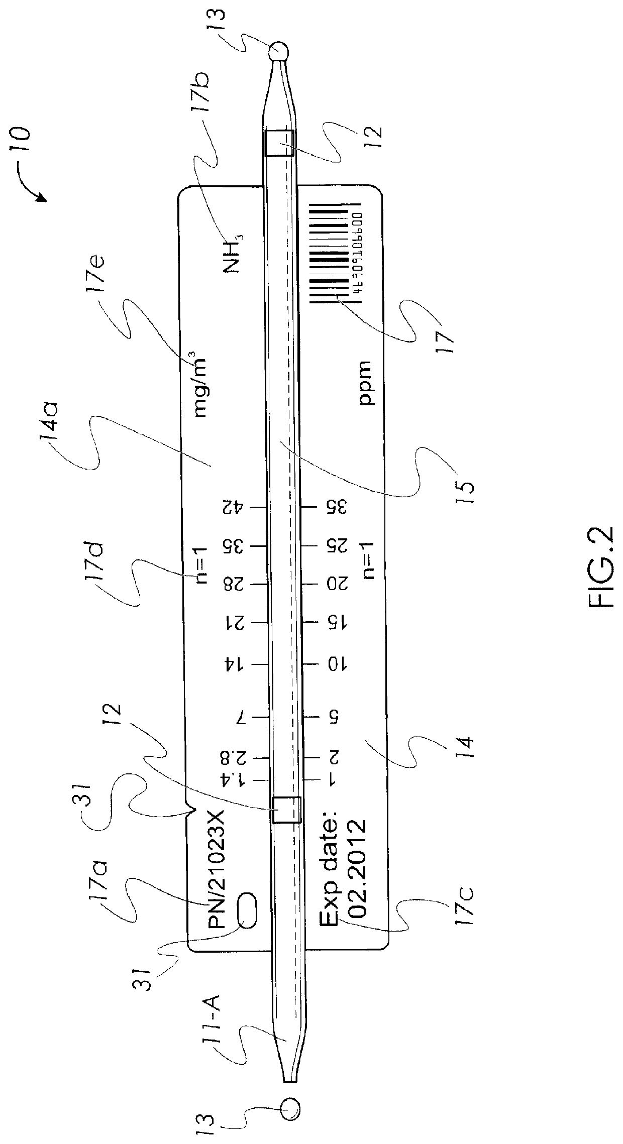 System for Visual and Electronic Reading of Colorimetric Tubes