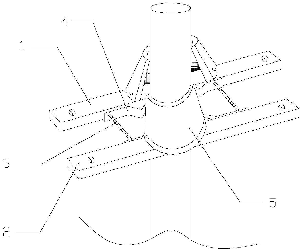 Double crossbar with bird repellent function