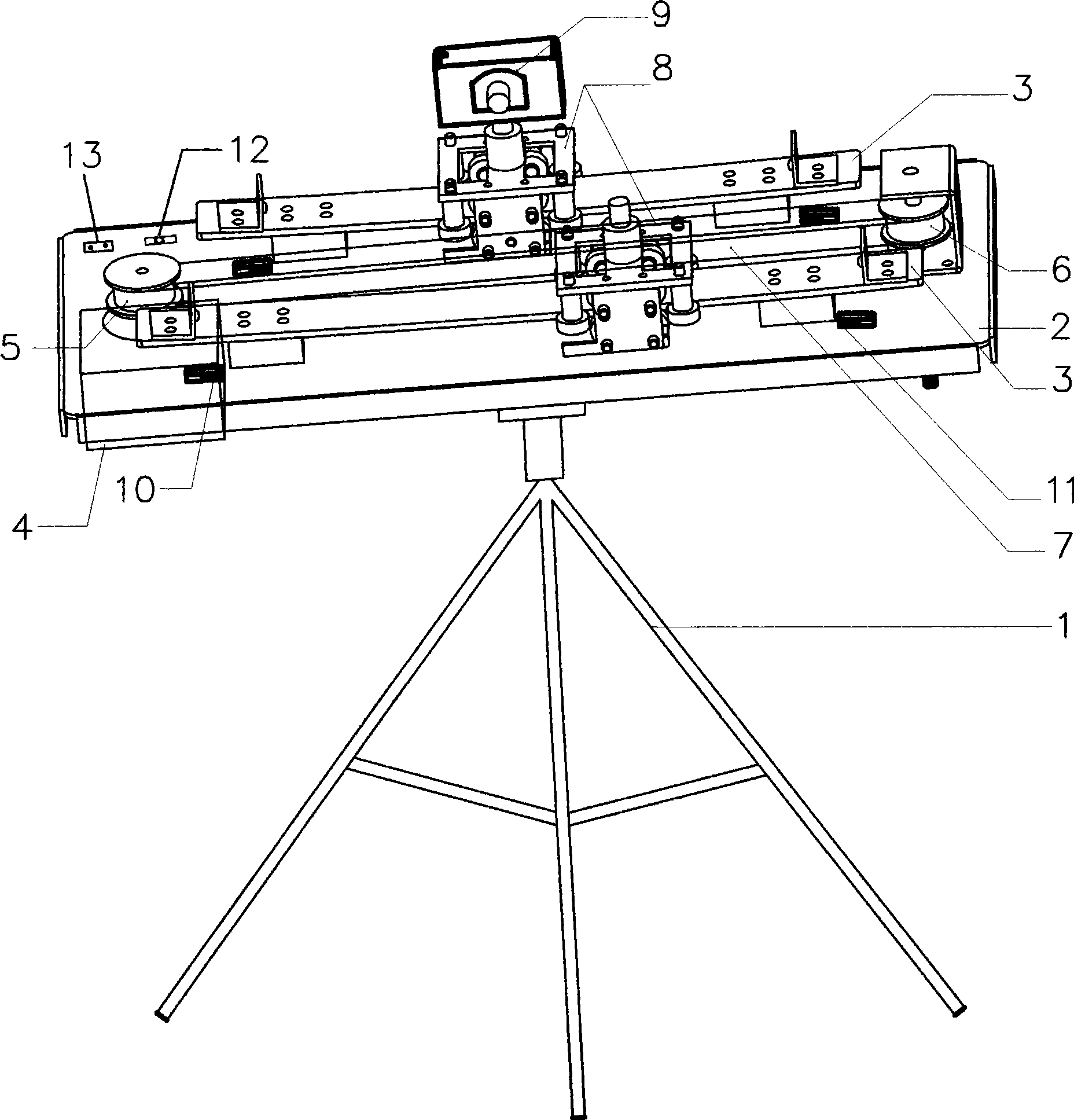 Stereoscopic image arc-shooting rail apparatus and its shooting method