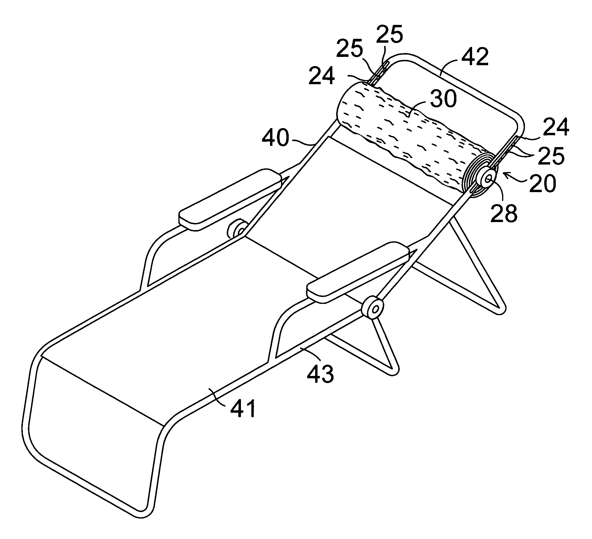 Multi-function adjustable towel head rest for beach chair