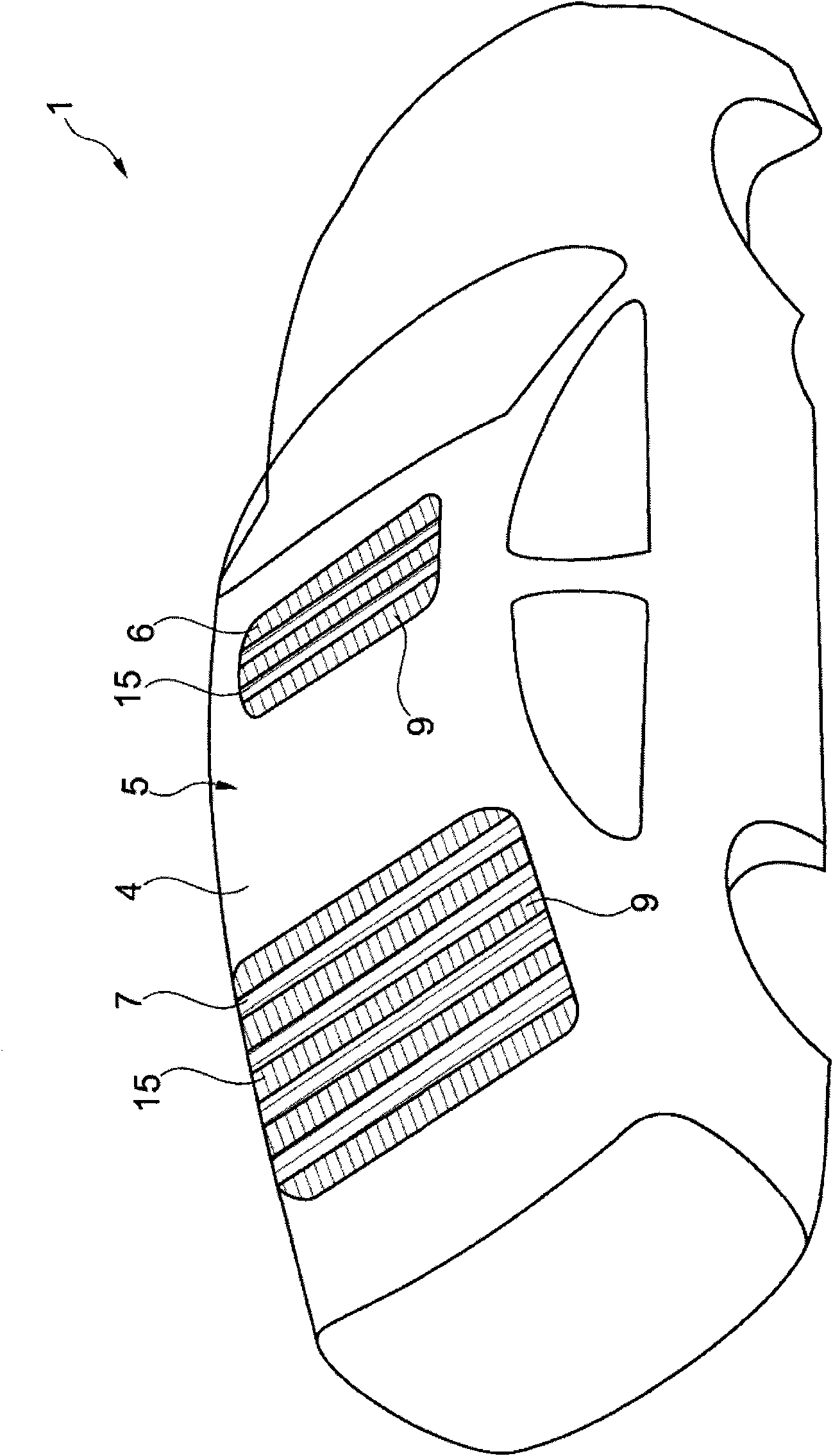 Vehicle with transparent roof area