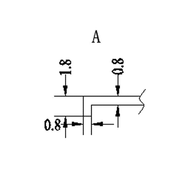 Right angle extrusion processing method and right angle extrusion processing mould