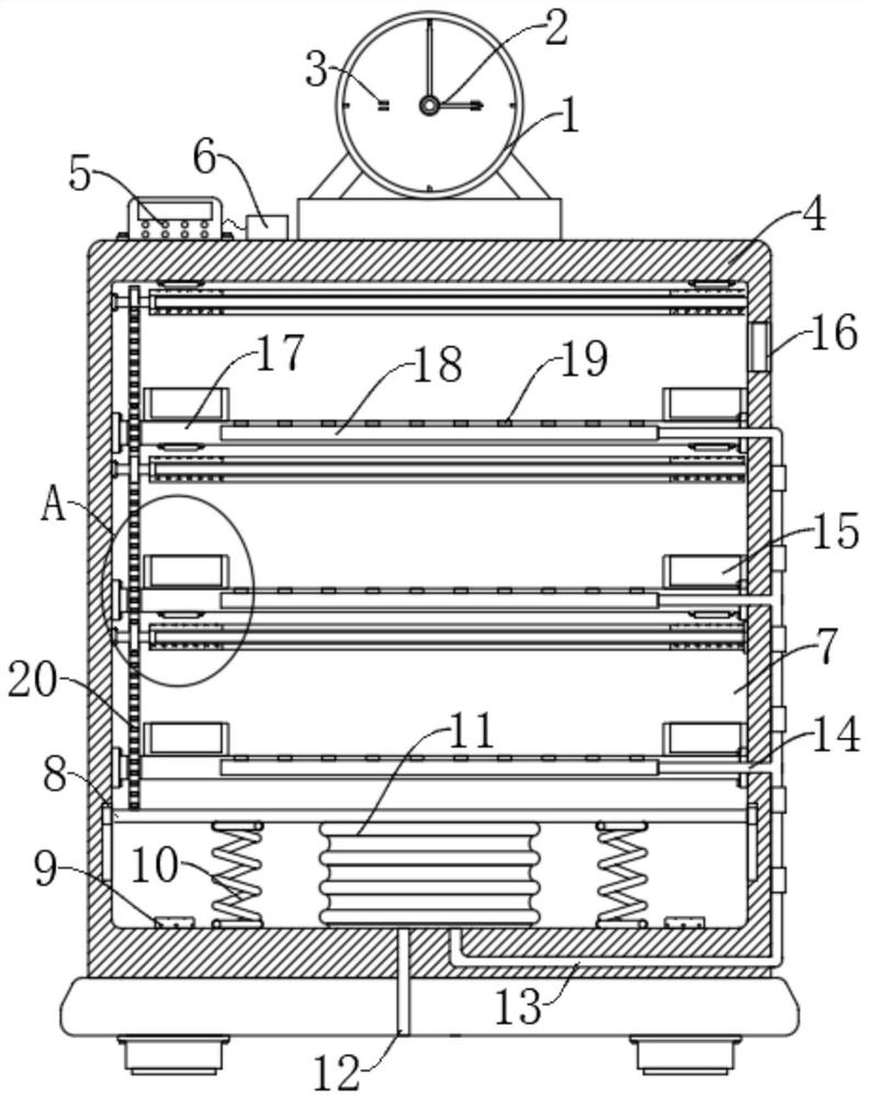 Fixed-time deodorization and dust removal type smart home shoe rack