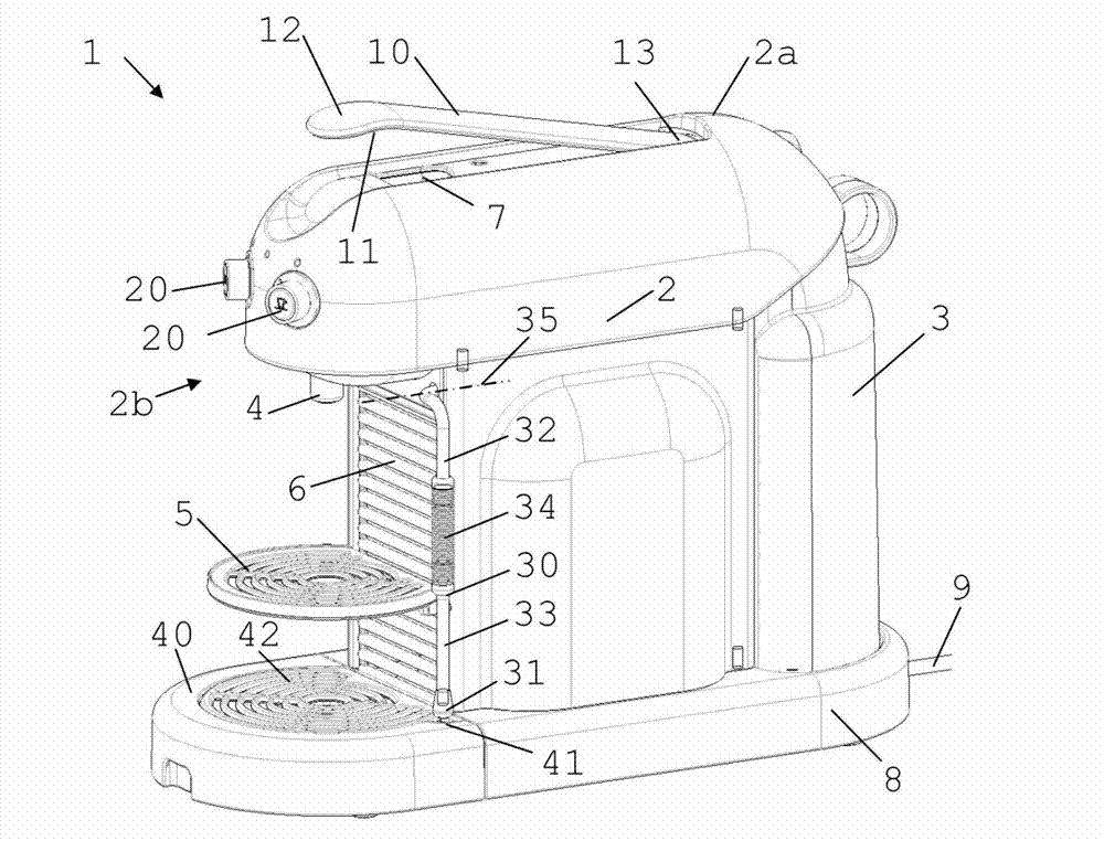 Storable hot water or steam delivery device