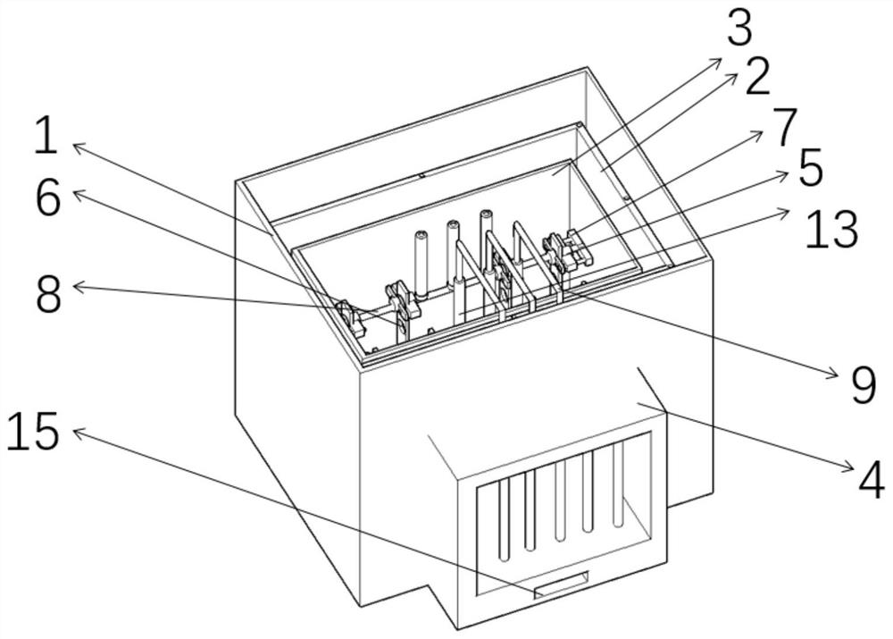 Test device for simulating pipeline mechanical reaction in frozen soil environment