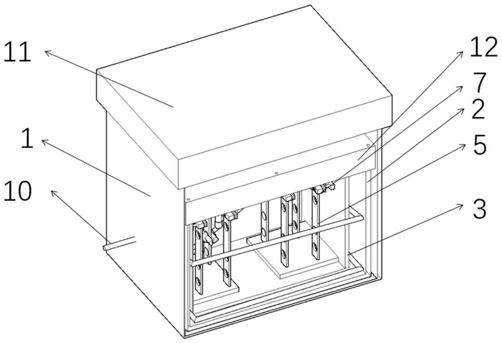 Test device for simulating pipeline mechanical reaction in frozen soil environment