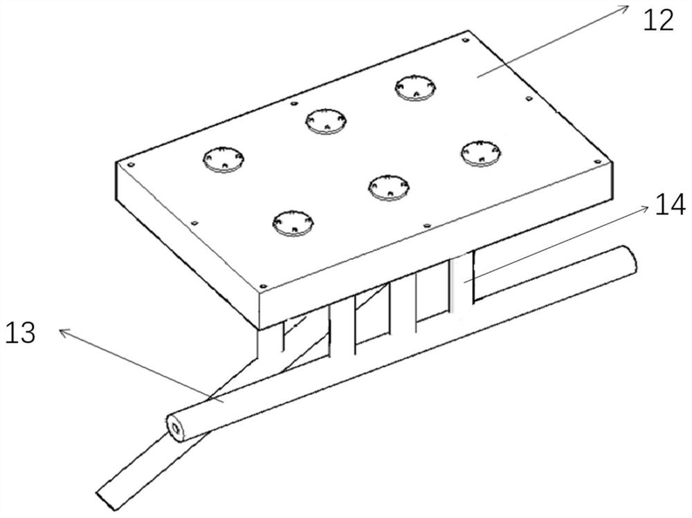 Test device for simulating pipeline mechanical reaction in frozen soil environment