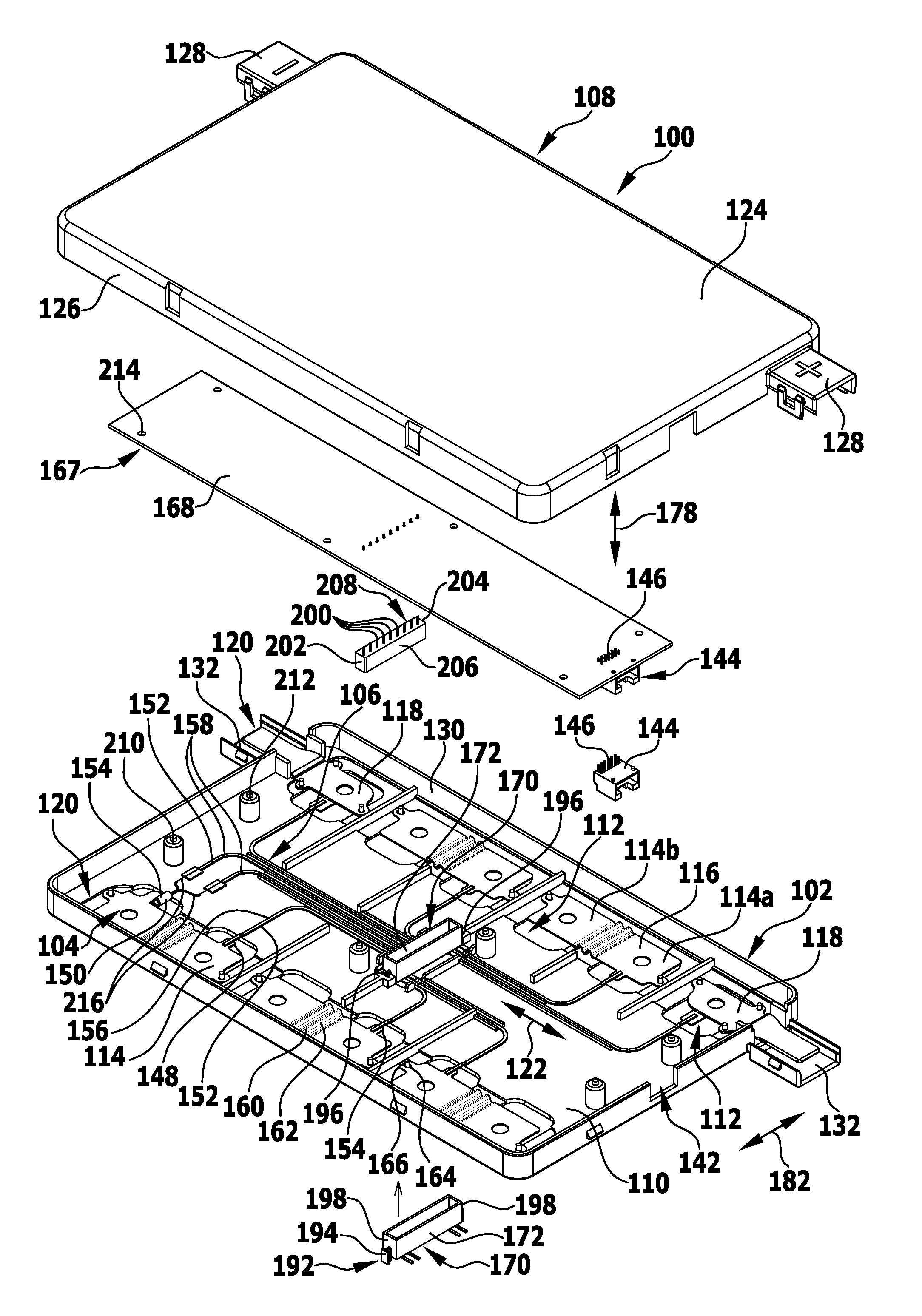 Cell contact-making system for an electrochemical device