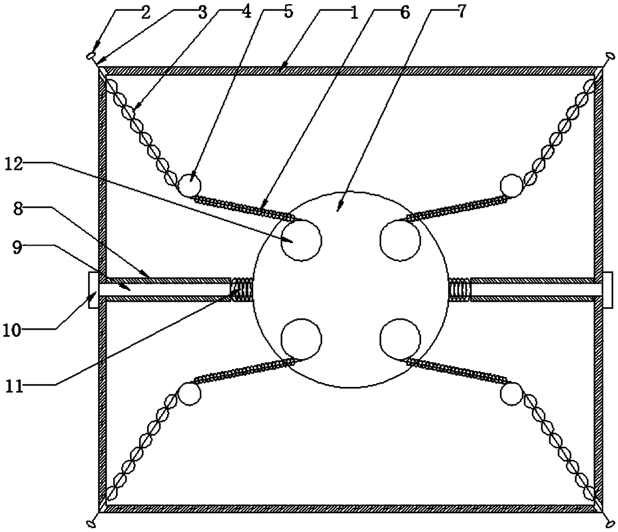 Convenient deashing device for computer main case