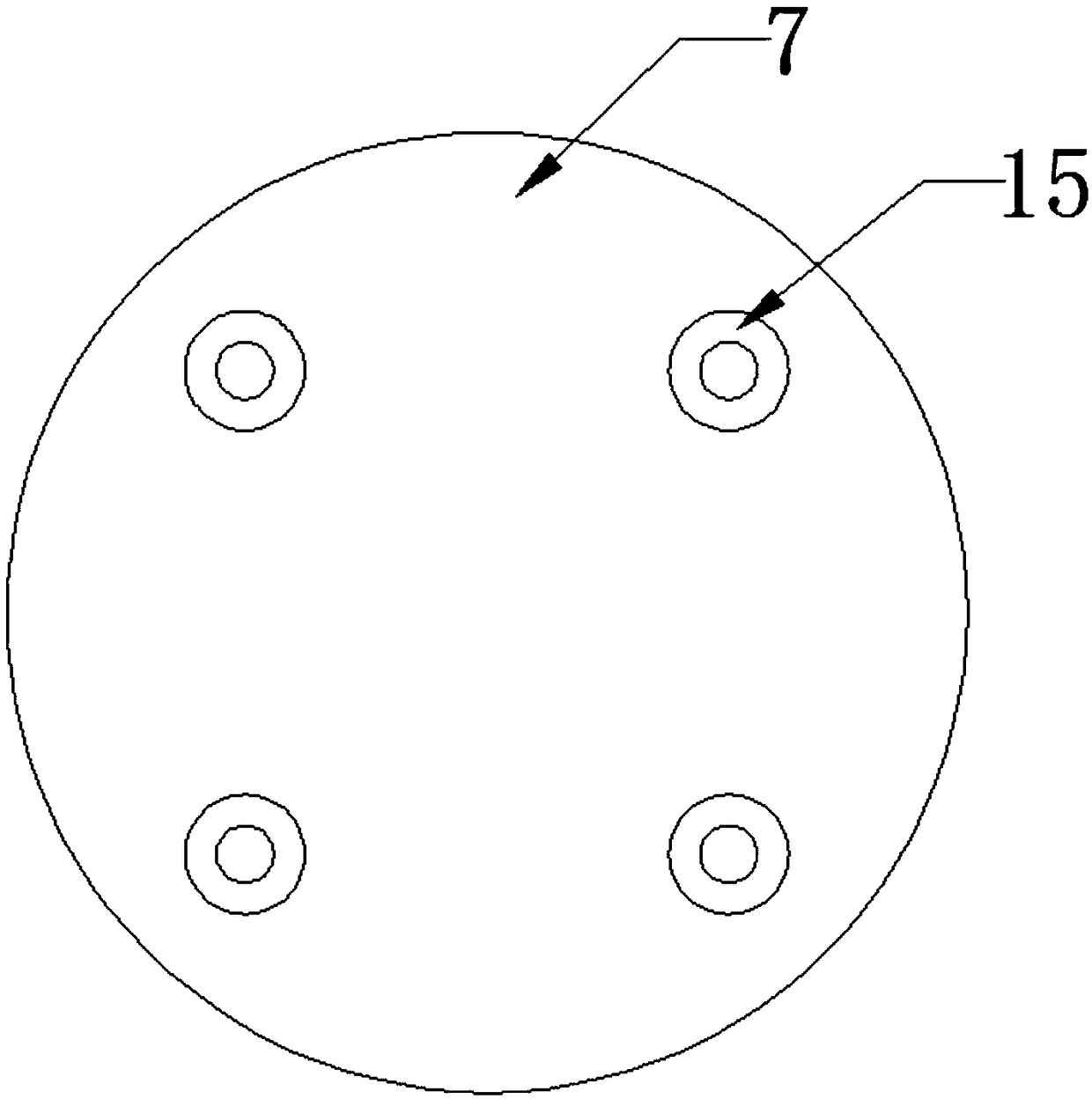 Convenient deashing device for computer main case