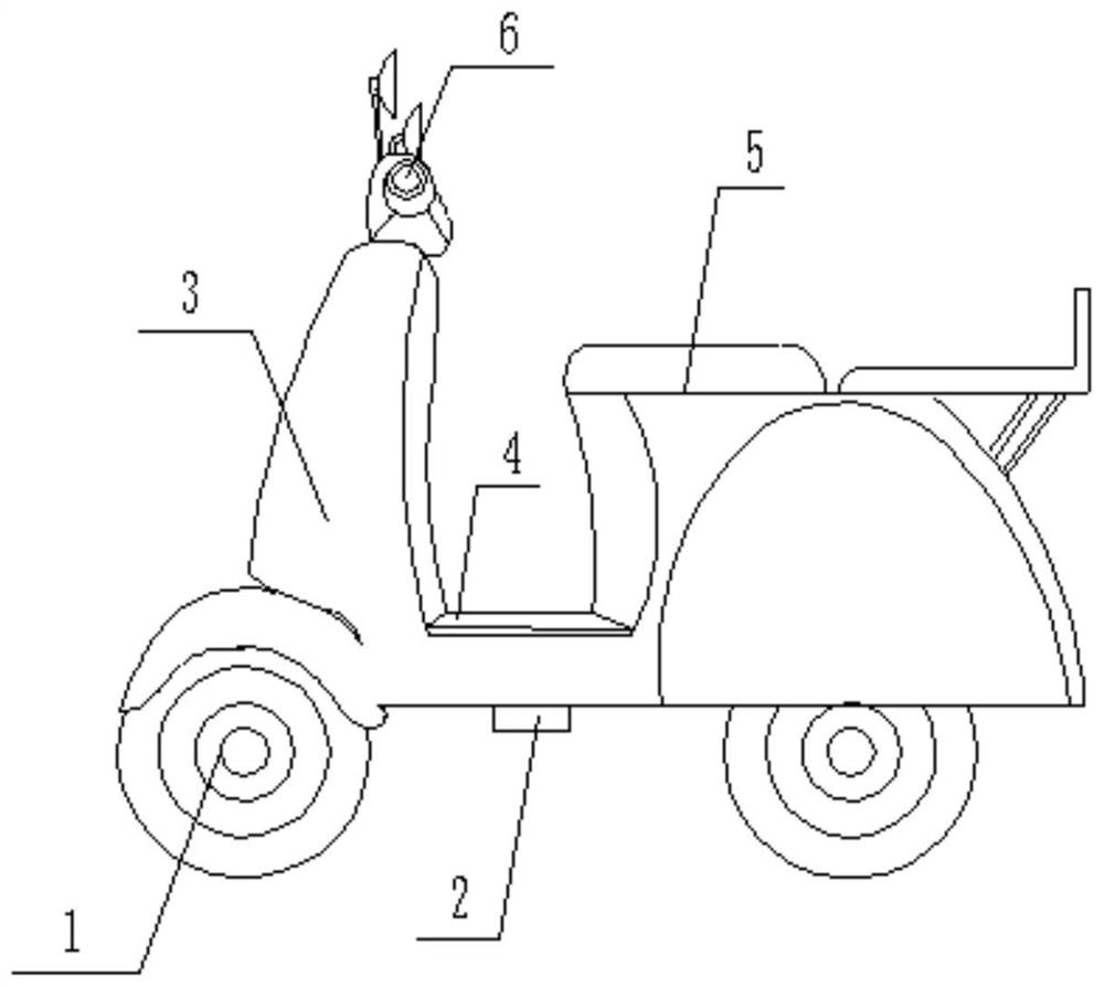 An electric vehicle equipped with an Internet of Things monitoring and management system