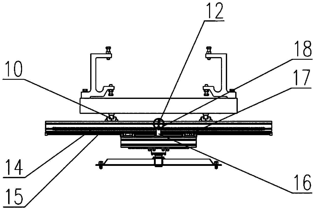 Deep sea multi-column mooring floating platform vortex-induced motion pool test device