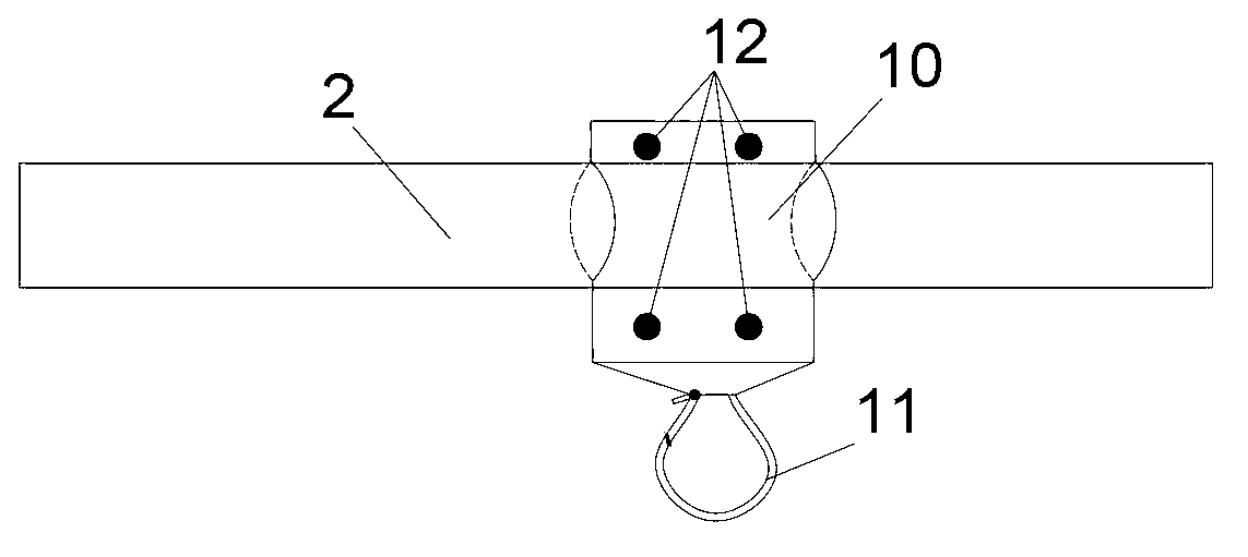 Online measurement device of gas flux on air-water interface of riverway