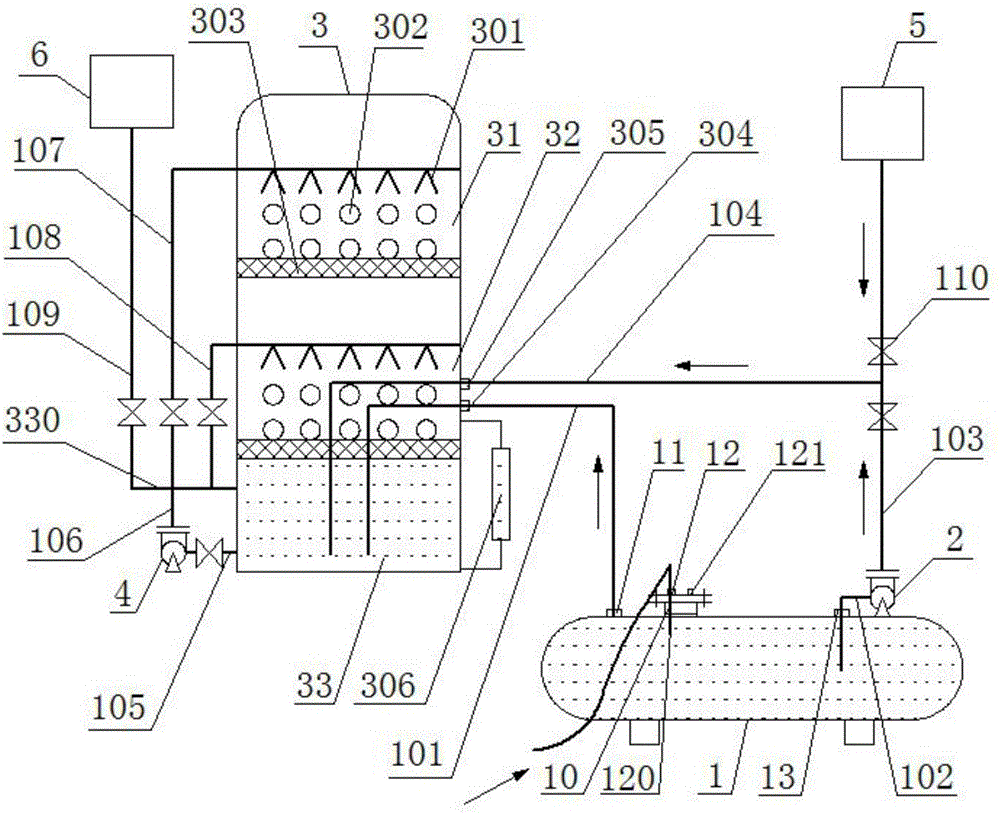 Anti-fogging system and method used for hydrochloric acid discharge