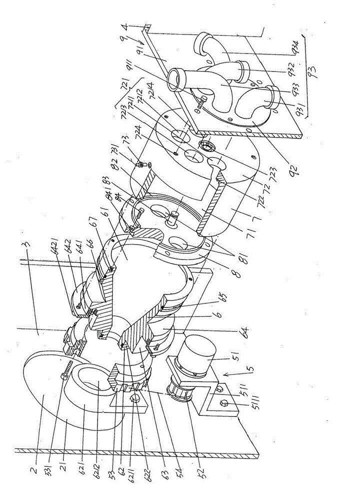 Controllable multichannel chip-removal mechanism for multistage numerical control machine