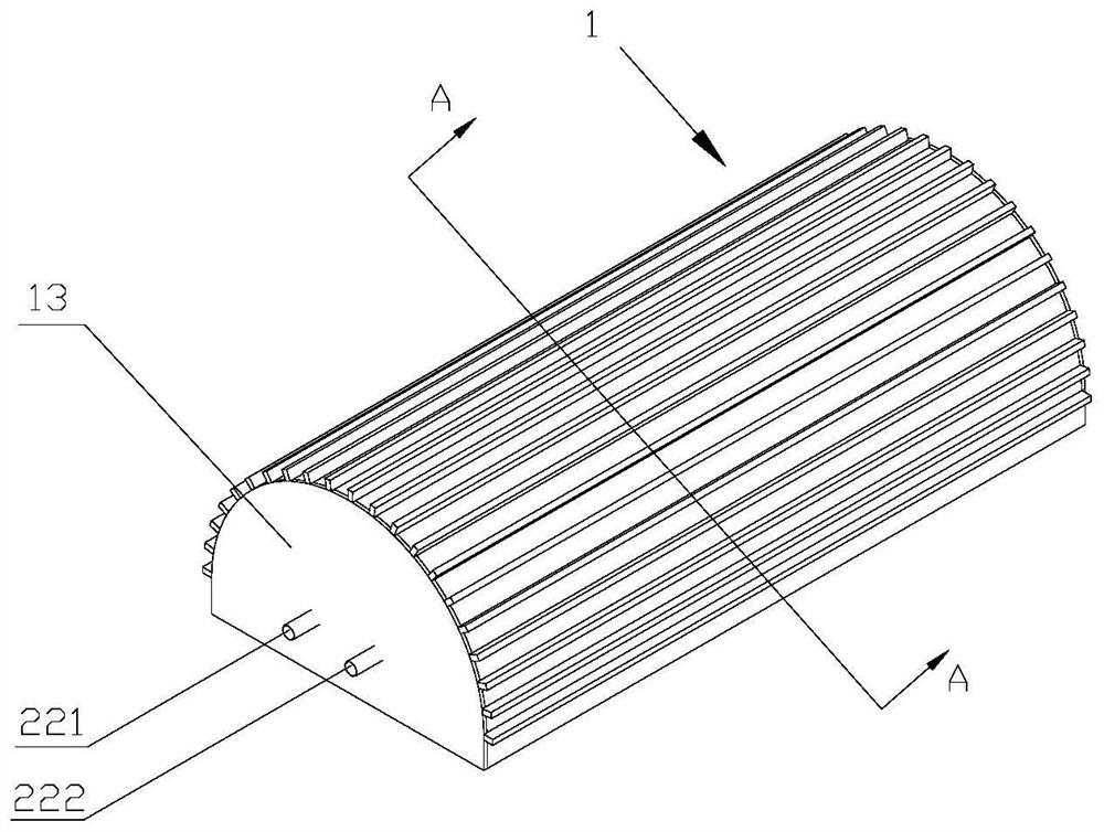 A seawater desalination device