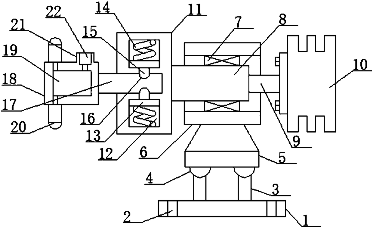 Drive device and cement pipeline middle connection mechanism for cement pipe manufacturing