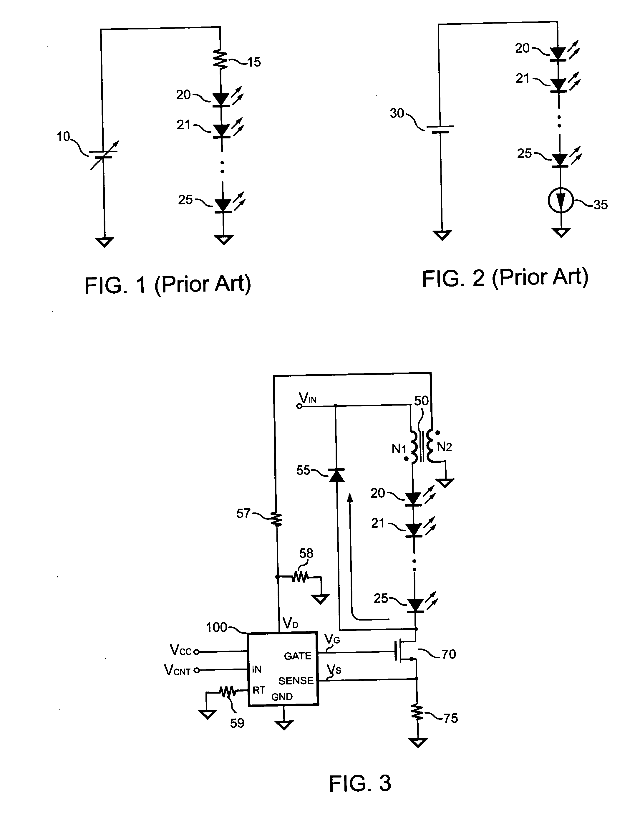 Switching LED driver