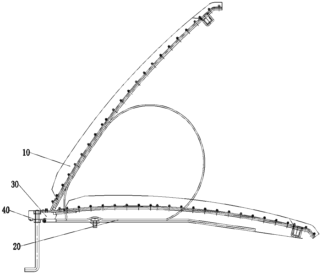 Gas shield dam structure and implementation method thereof