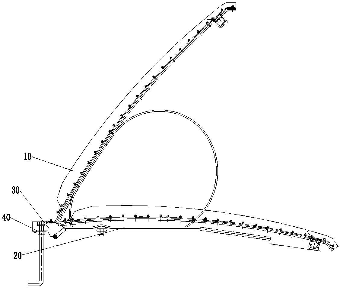 Gas shield dam structure and implementation method thereof