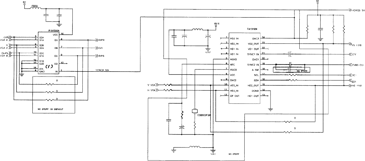 TV circuit realizing high resolution 1080P/60 format