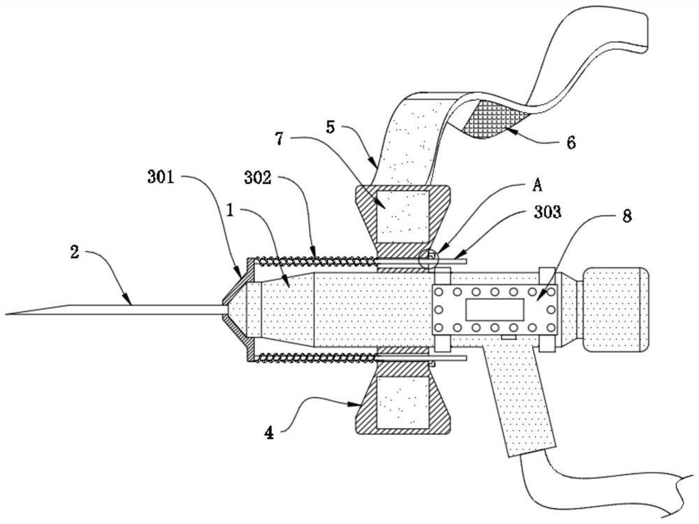 Safe indwelling needle capable of preventing cross infection