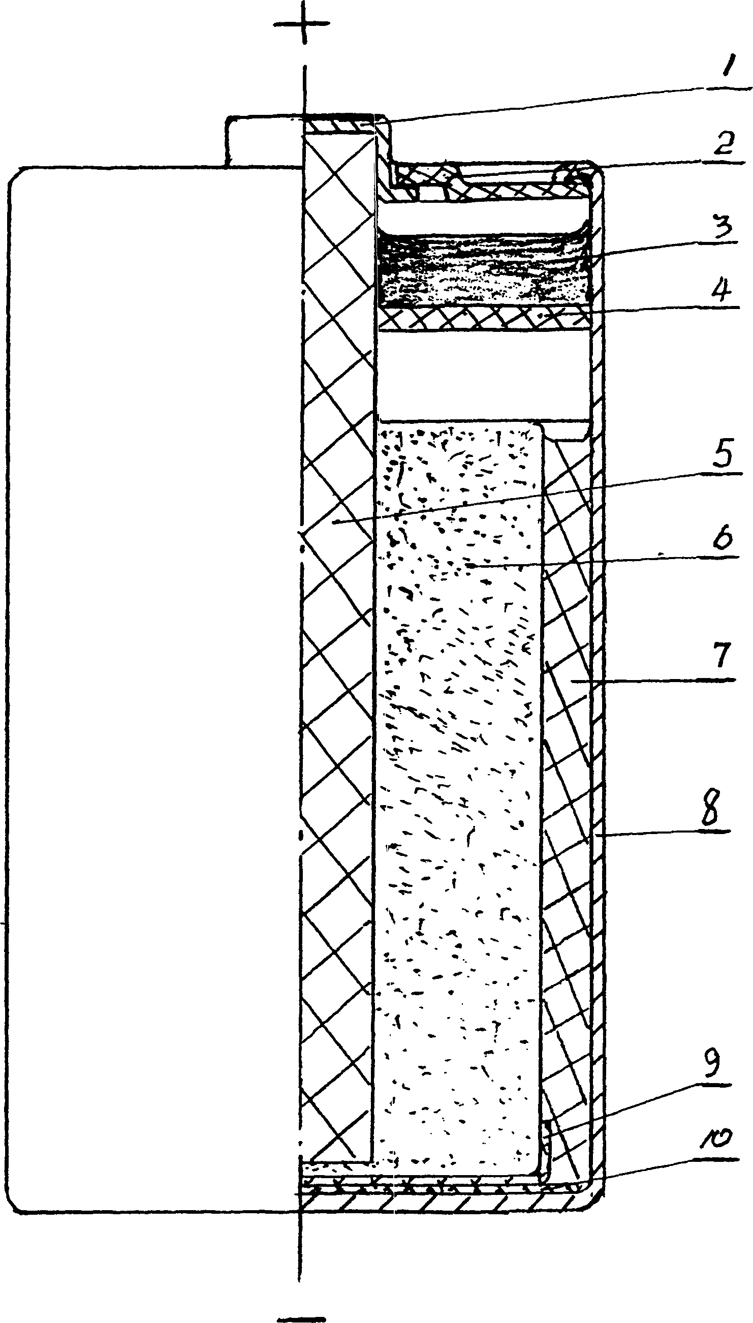 Mercury less zinc manganese carbon paste battery