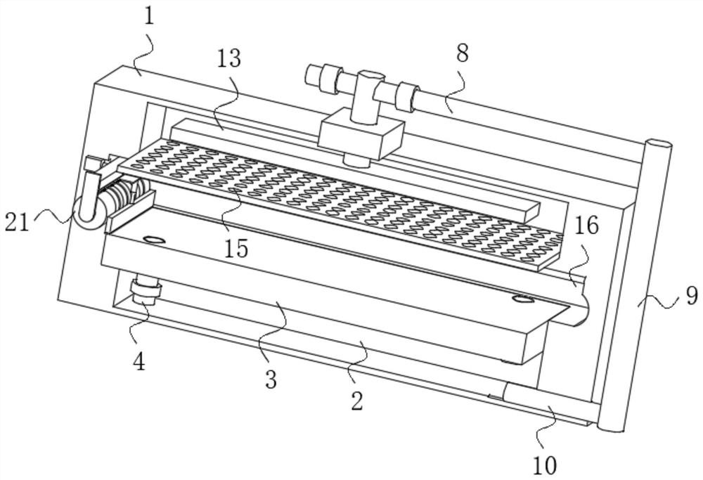 Urban planning ground rainwater seepage simulation device