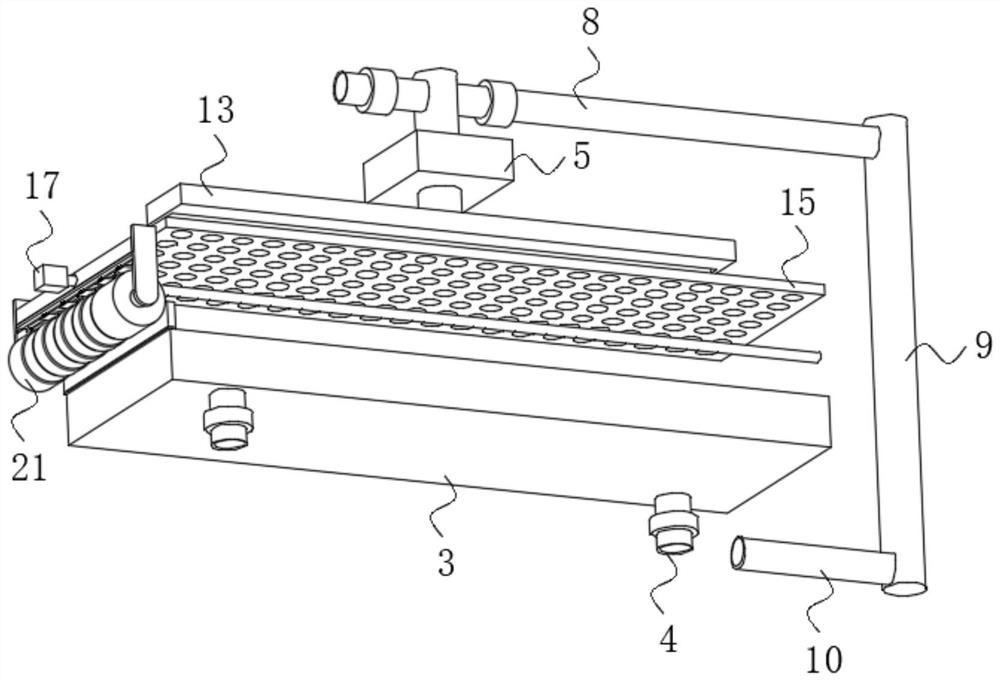 Urban planning ground rainwater seepage simulation device