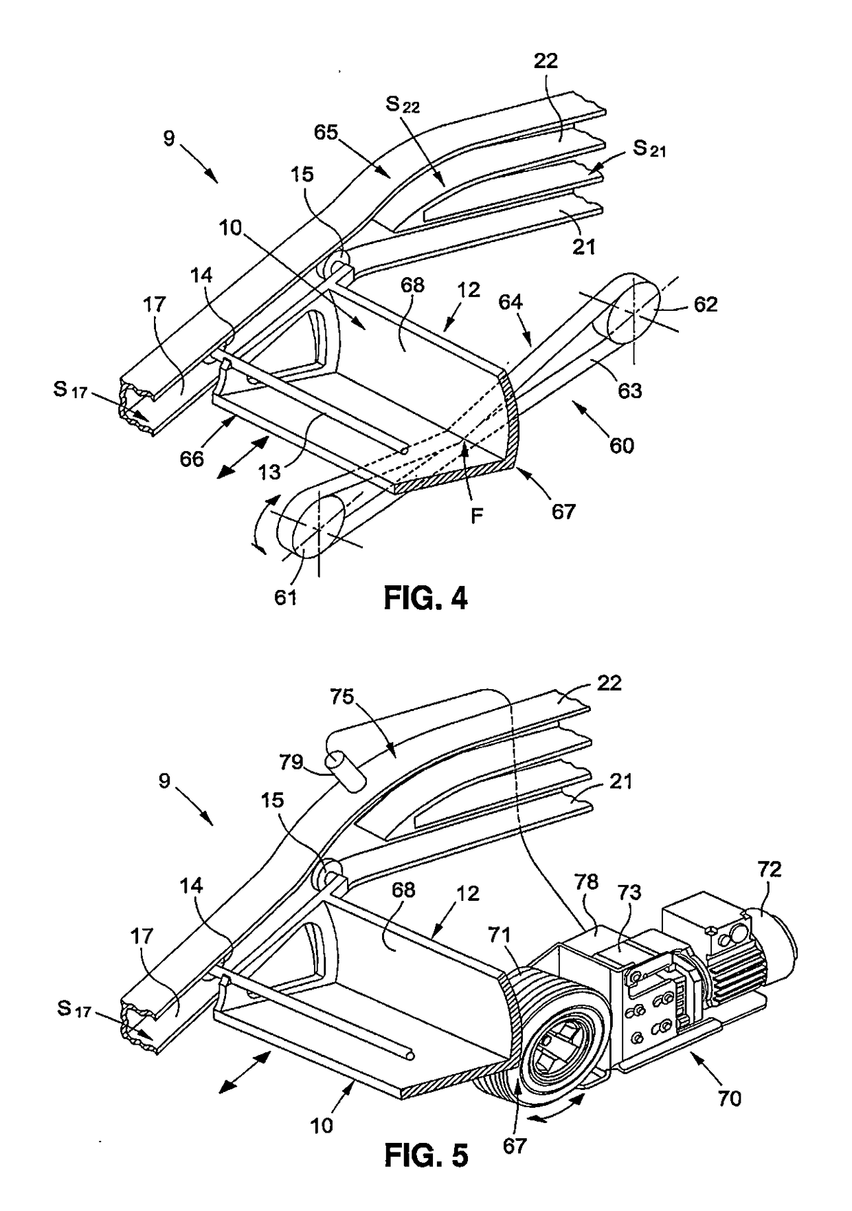 Escalator having common return rails