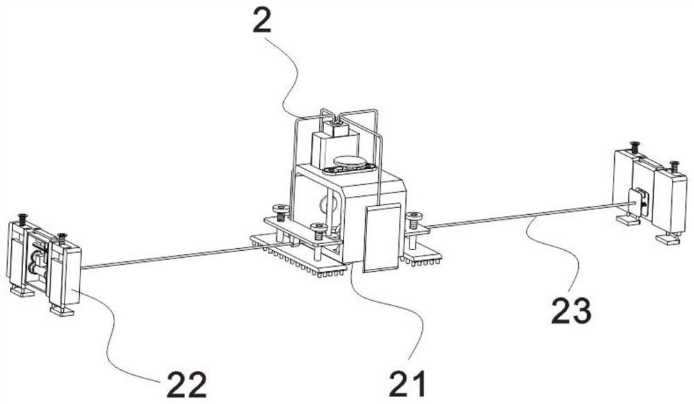 Portable rust removal equipment for H-shaped steel welding bead in steel structure parking equipment