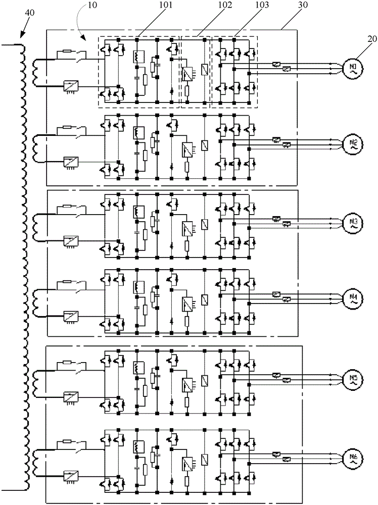 Electric locomotive traction system