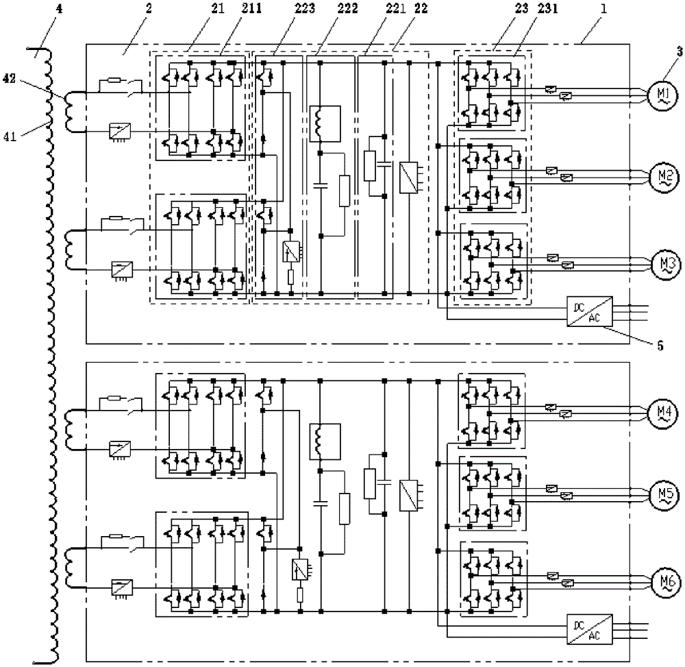 Electric locomotive traction system