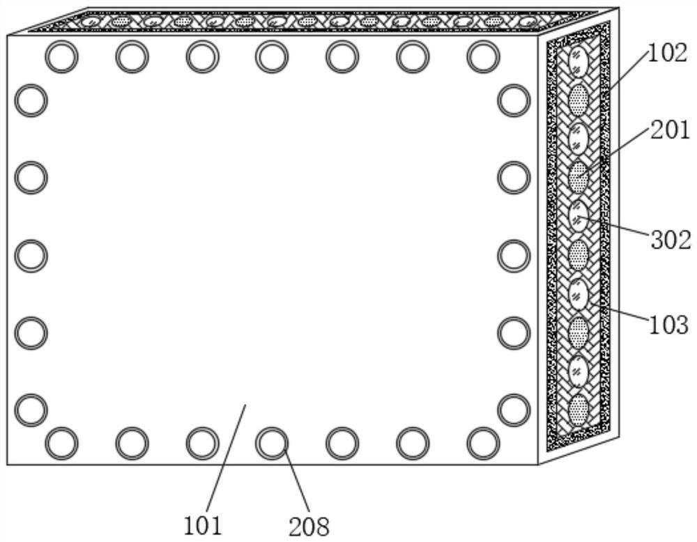 Self-joint-filling water-removing type anti-seepage building outer wall