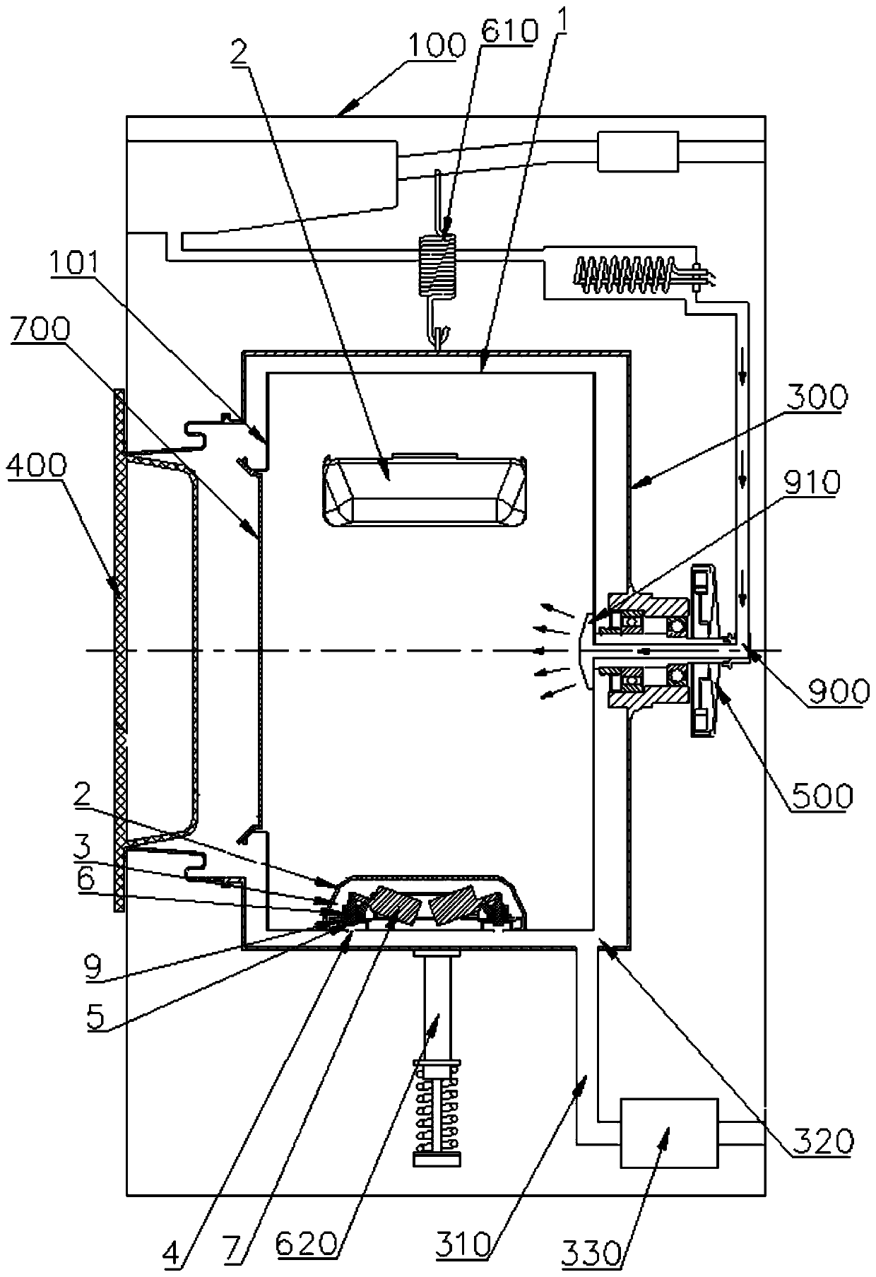 Control method of washing machine and no-clean washing machine