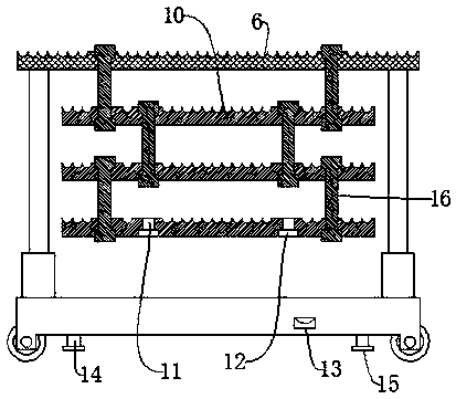 Pipe fitting placing rack for construction