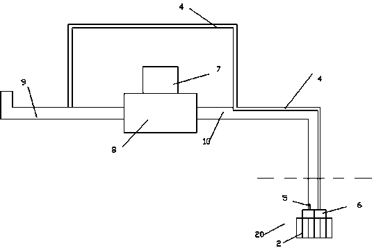 Water pumping device with ball thrust bearing and connecting part with radial long and narrow groove