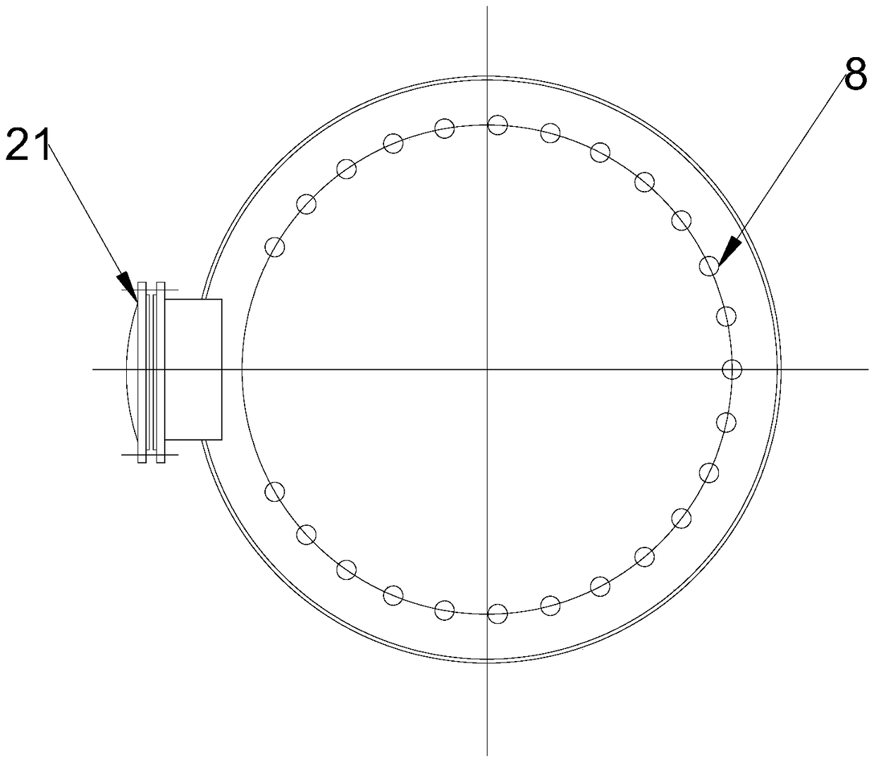 Novel filtering and concentrating device and main reaction kettle device